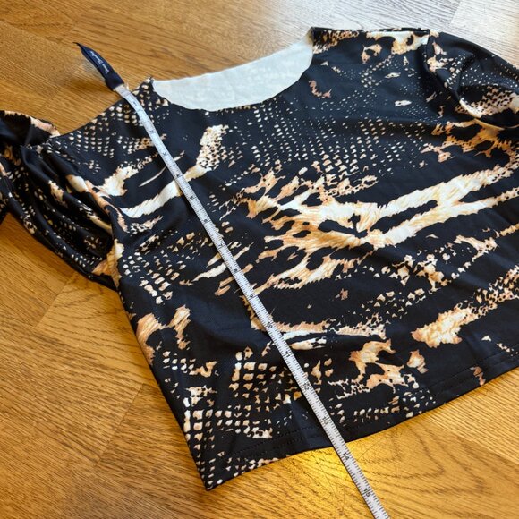 ZYM Dance Style Top Animal Print Size Large NWT - Picture 6 of 6